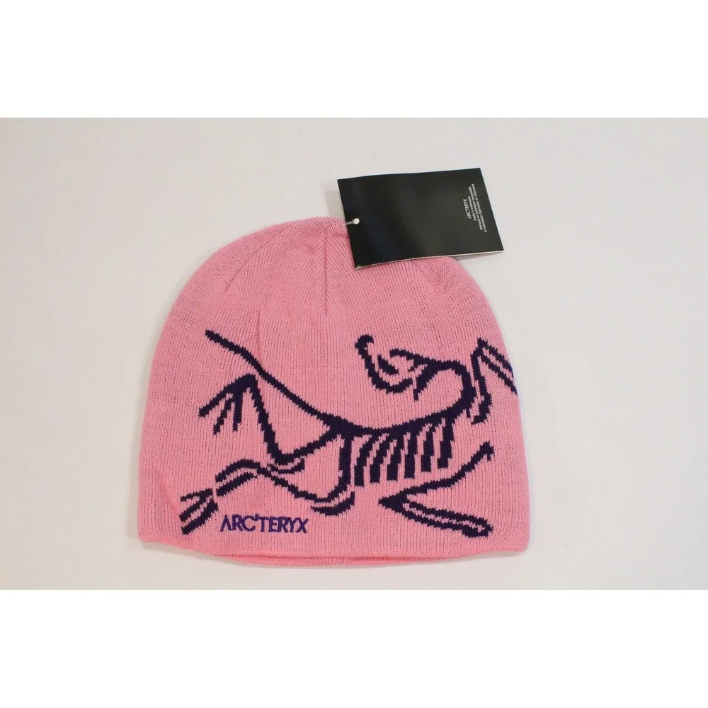 Arcteryx Fernie Toque Beanie Pink Purple Bird Logo Acrylic Hat 28132 NEW